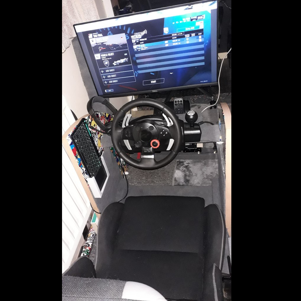 Custom racing simulator rig!